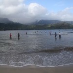 Into the water